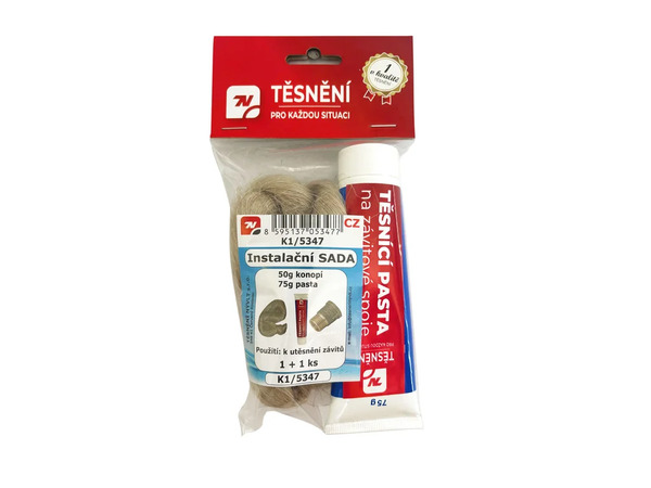 Sada instalační konopí 50g+ pasta 75g Těsnění Nývlt